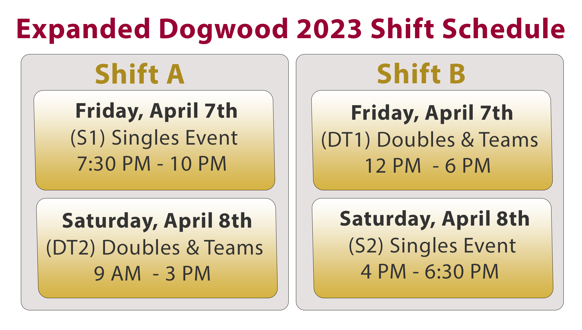 Dogwood Registration Sells Out in 18 Hours Announces Expanded Shift